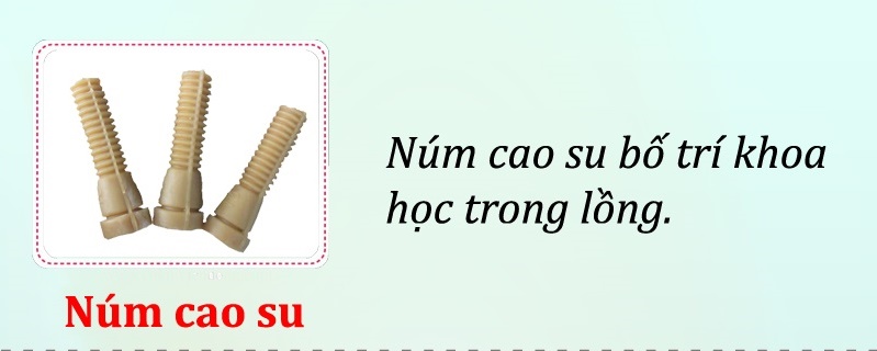 núm cao su máy vặt lông gà Việt Nam