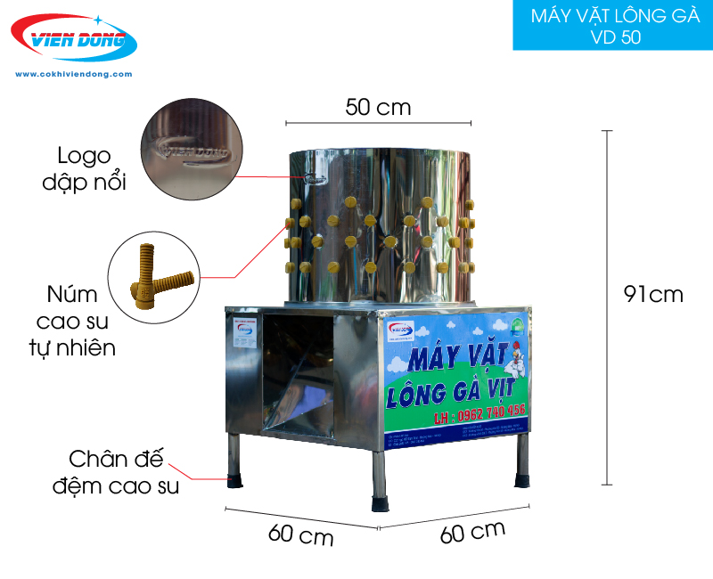 Máy vặt lông gà vịt Việt Nam