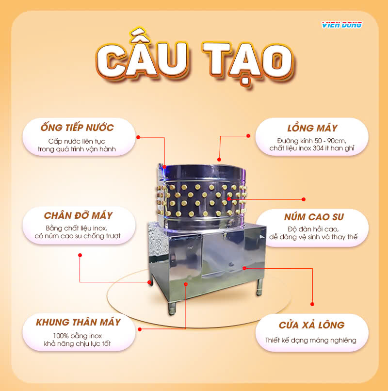 Máy nhổ lông vịt VD 55